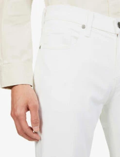 Paige Slim Straight-leg Stretch-denim Jeans -Metro Style Shop R03948597 ICECAP ALT04