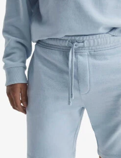 Reiss Henry Oversized Cotton-jersey Shorts -Metro Style Shop R03951642 ICEBLUE ALT04