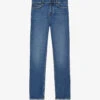 THE KOOPLES Slim-fit Faded Stretch-denim Jeans -Metro Style Shop R03989385 BLUE6 M