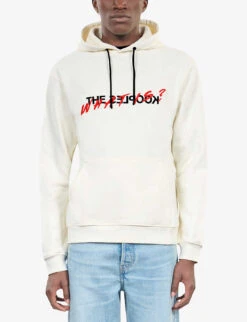 THE KOOPLES Slogan-print Relaxed-fit Cotton Hoody 7 THE KOOPLES Slogan-print Relaxed-fit Cotton Hoody -Metro Style Shop R03996794 ECR01 ALT02