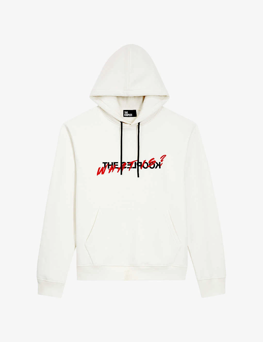 THE KOOPLES Slogan-print Relaxed-fit Cotton Hoody 3 THE KOOPLES Slogan-print Relaxed-fit Cotton Hoody