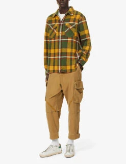 Unisex Emerald Checked Cashmere Shirt 10 Unisex Emerald Checked Cashmere Shirt -Metro Style Shop R04001652 FT4HUNTER ALT02