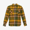 Unisex Emerald Checked Cashmere Shirt -Metro Style Shop R04001652 FT4HUNTER M