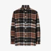 AllSaints Caribou Checked Oversized-fit Woven Shirt