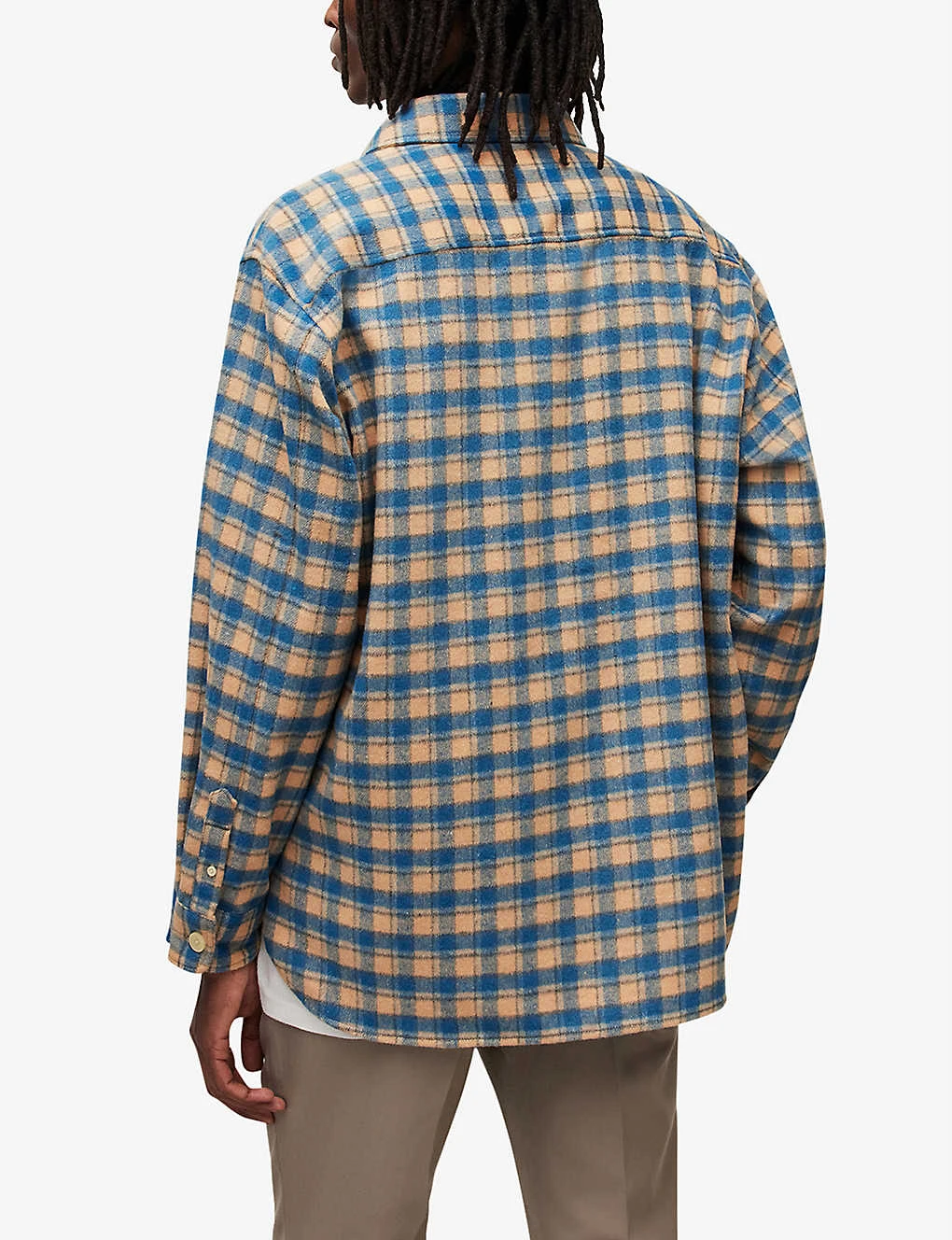 AllSaints Adria Oversized Checked Woven Shirt 6 AllSaints Adria Oversized Checked Woven Shirt - Image 4
