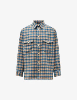 AllSaints Adria Oversized Checked Woven Shirt