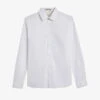 Ted Baker Solurr Slim-fit Woven Oxford Shirt 2 Ted Baker Solurr Slim-fit Woven Oxford Shirt -Metro Style Shop R04003735 WHITE M
