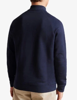 Ted Baker Breenge Kangaroo-pocket Cotton-blend Sweatshirt 9 Ted Baker Breenge Kangaroo-pocket Cotton-blend Sweatshirt -Metro Style Shop R04010857 NAVY ALT03
