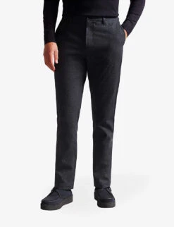 Ted Baker Camburn Regular-fit Cotton Chinos 8 Ted Baker Camburn Regular-fit Cotton Chinos -Metro Style Shop R04011354 NAVY ALT02