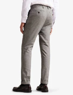 Ted Baker Chilt Irvine-fit Slim-fit Cotton Trousers -Metro Style Shop R04011355 LTGREY ALT03