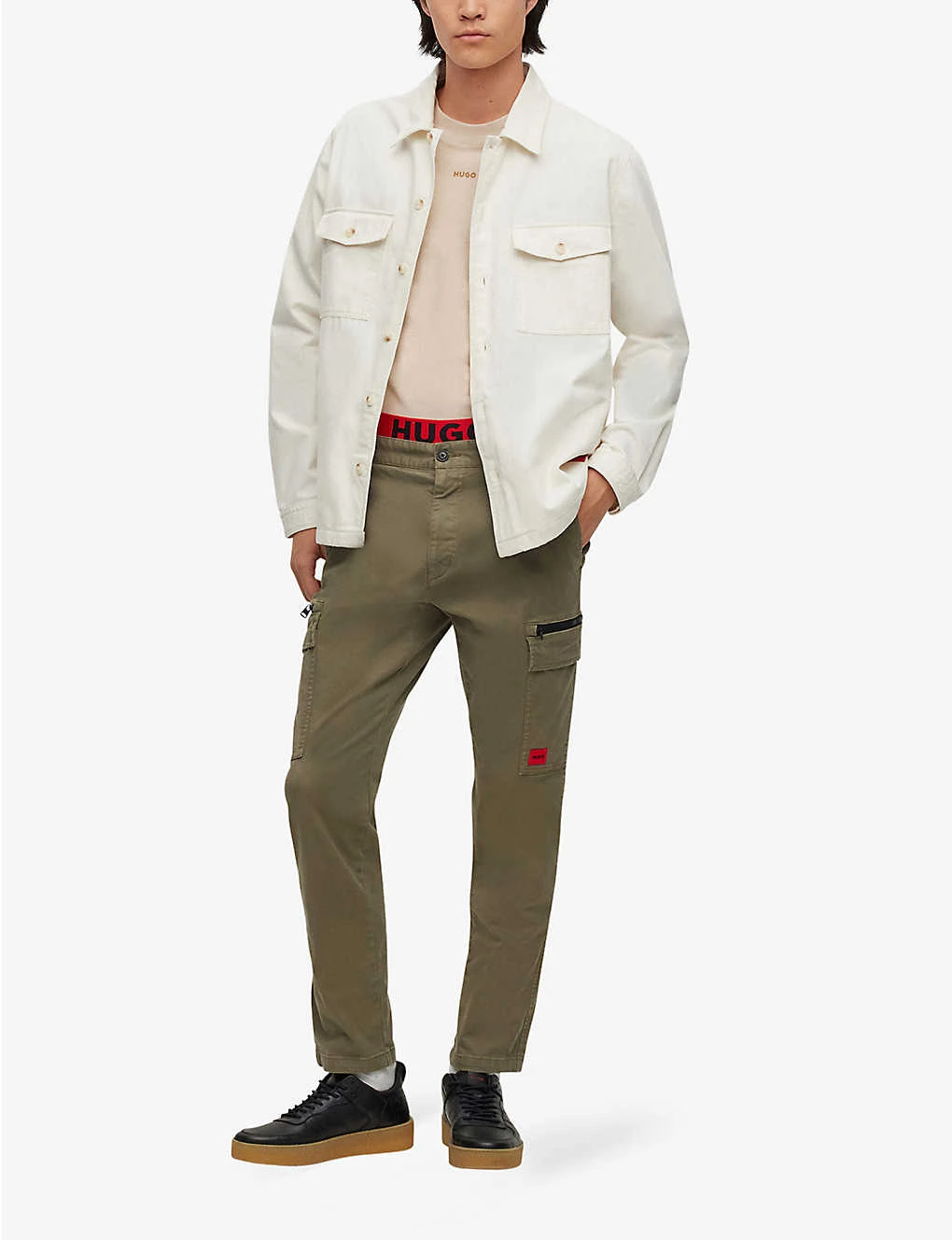 Hugo Patch-pocket Oversized Organic-cotton Shirt 4 Hugo Patch-pocket Oversized Organic-cotton Shirt - Image 2