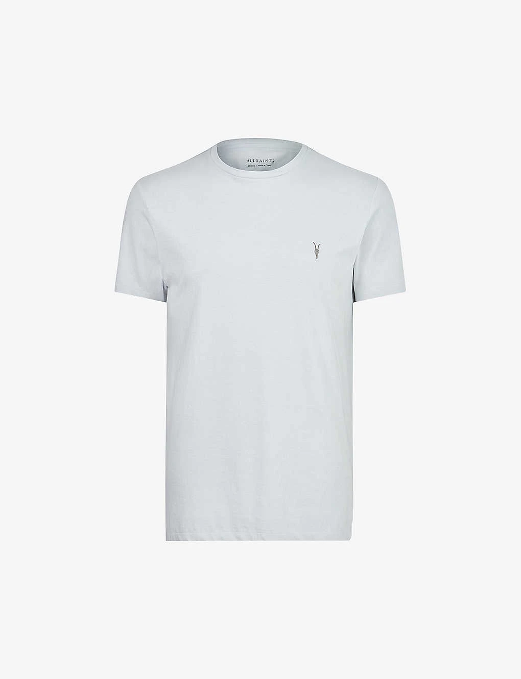 AllSaints Tonic Ramskull-embroidered Organic-cotton T-shirt 3 AllSaints Tonic Ramskull-embroidered Organic-cotton T-shirt