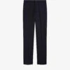 Ted Baker Skyets Slim-fit Mid-rise Wool Trousers 2 Ted Baker Skyets Slim-fit Mid-rise Wool Trousers -Metro Style Shop R04059364 NAVY M
