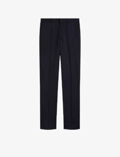 Ted Baker Skyets Slim-fit Mid-rise Wool Trousers