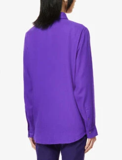 Unisex Amethyst Cashmere Shirt -Metro Style Shop R04064945 FA5PURPLEMID ALT03