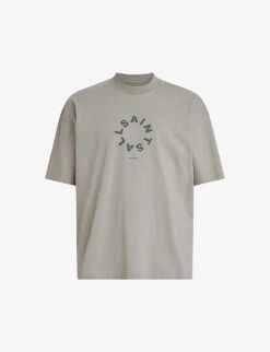 AllSaints Tierra Brand-print Organic Cotton-jersey T-shirt