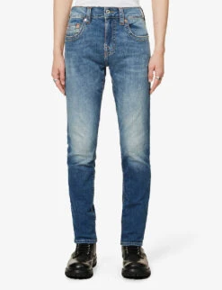 True Religion Rocco Slim-fit Skinny Stretch-denim Jeans -Metro Style Shop R04070607 MEDIUMDISRUPTION ALT02