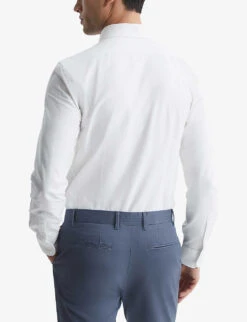 Reiss Greenwich Slim-fit Long-sleeve Cotton Shirt -Metro Style Shop R04070736 WHITE ALT03