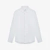Reiss Greenwich Slim-fit Long-sleeve Cotton Shirt -Metro Style Shop R04070736 WHITE M