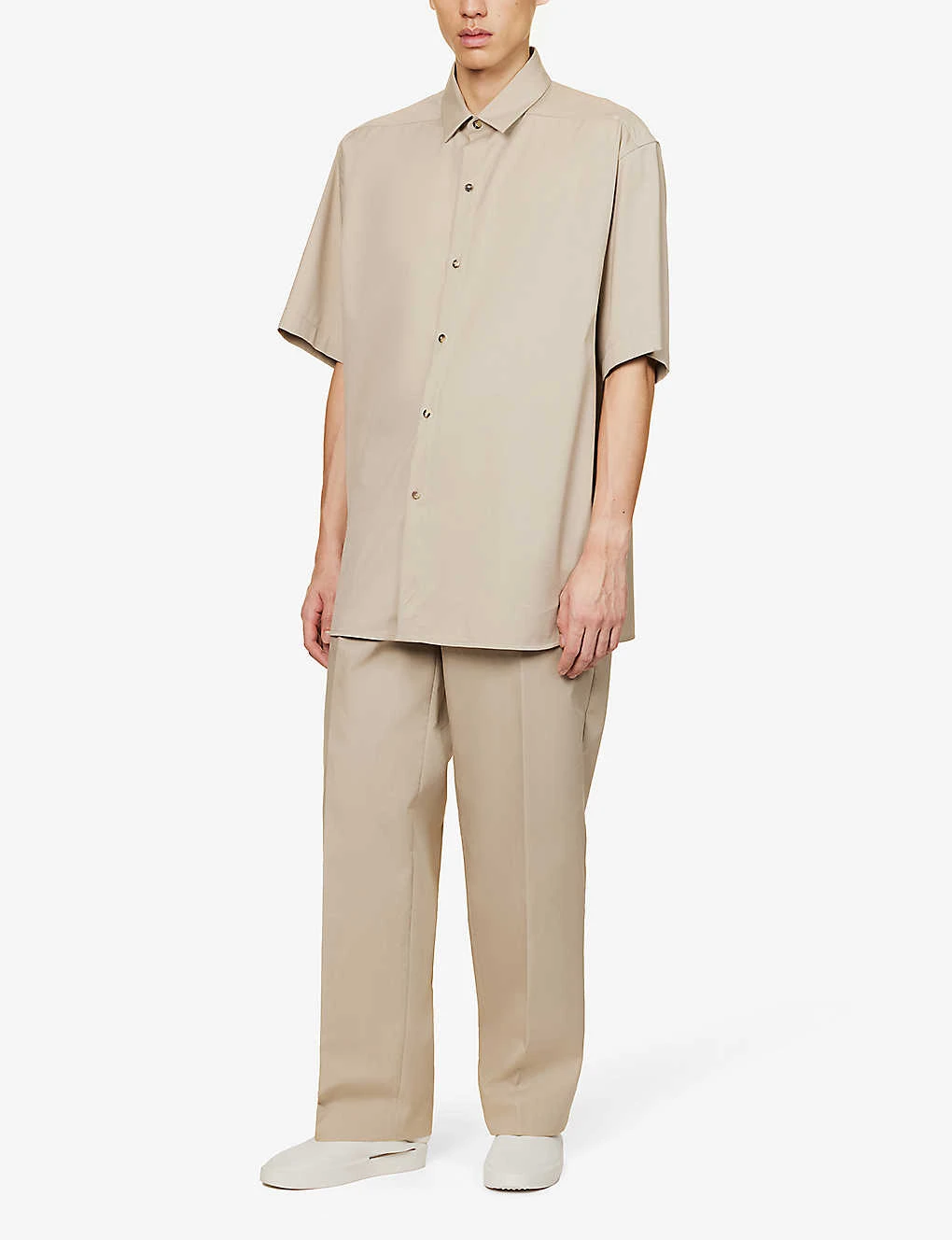 Fear Of God Eternal Pressed-crease Relaxed-fit Cotton Trousers 4 Fear Of God Eternal Pressed-crease Relaxed-fit Cotton Trousers - Image 2
