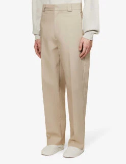 Fear Of God Eternal Pressed-crease Relaxed-fit Cotton Trousers 9 Fear Of God Eternal Pressed-crease Relaxed-fit Cotton Trousers -Metro Style Shop R04075949 DUSTYBEIGE ALT02