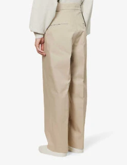 Fear Of God Eternal Pressed-crease Relaxed-fit Cotton Trousers 10 Fear Of God Eternal Pressed-crease Relaxed-fit Cotton Trousers -Metro Style Shop R04075949 DUSTYBEIGE ALT03
