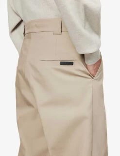 Fear Of God Eternal Pressed-crease Relaxed-fit Cotton Trousers 11 Fear Of God Eternal Pressed-crease Relaxed-fit Cotton Trousers -Metro Style Shop R04075949 DUSTYBEIGE ALT04
