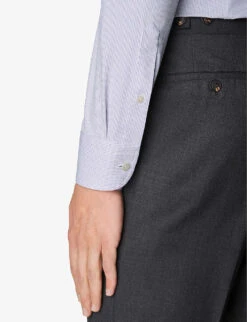ETON Business Micro-dot Slim-fit Stretch-jersey Shirt -Metro Style Shop R04082117 LIGHTPURPLE ALT04
