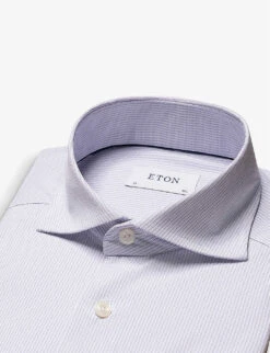 ETON Business Micro-dot Slim-fit Stretch-jersey Shirt -Metro Style Shop R04082117 LIGHTPURPLE ALT06