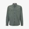 Boss Chest-pocket Relaxed-fit Cotton-twill Shirt 1 Boss Chest-pocket Relaxed-fit Cotton-twill Shirt -Metro Style Shop R04086185 OPENGREEN M