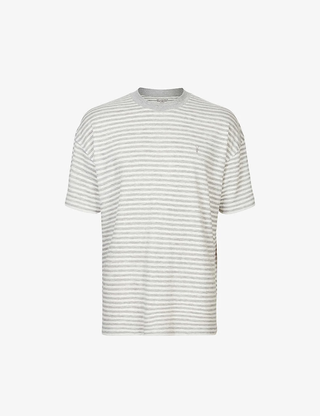 AllSaints Alva Stripe-print Relaxed-fit Linen-blend T-shirt 3 AllSaints Alva Stripe-print Relaxed-fit Linen-blend T-shirt