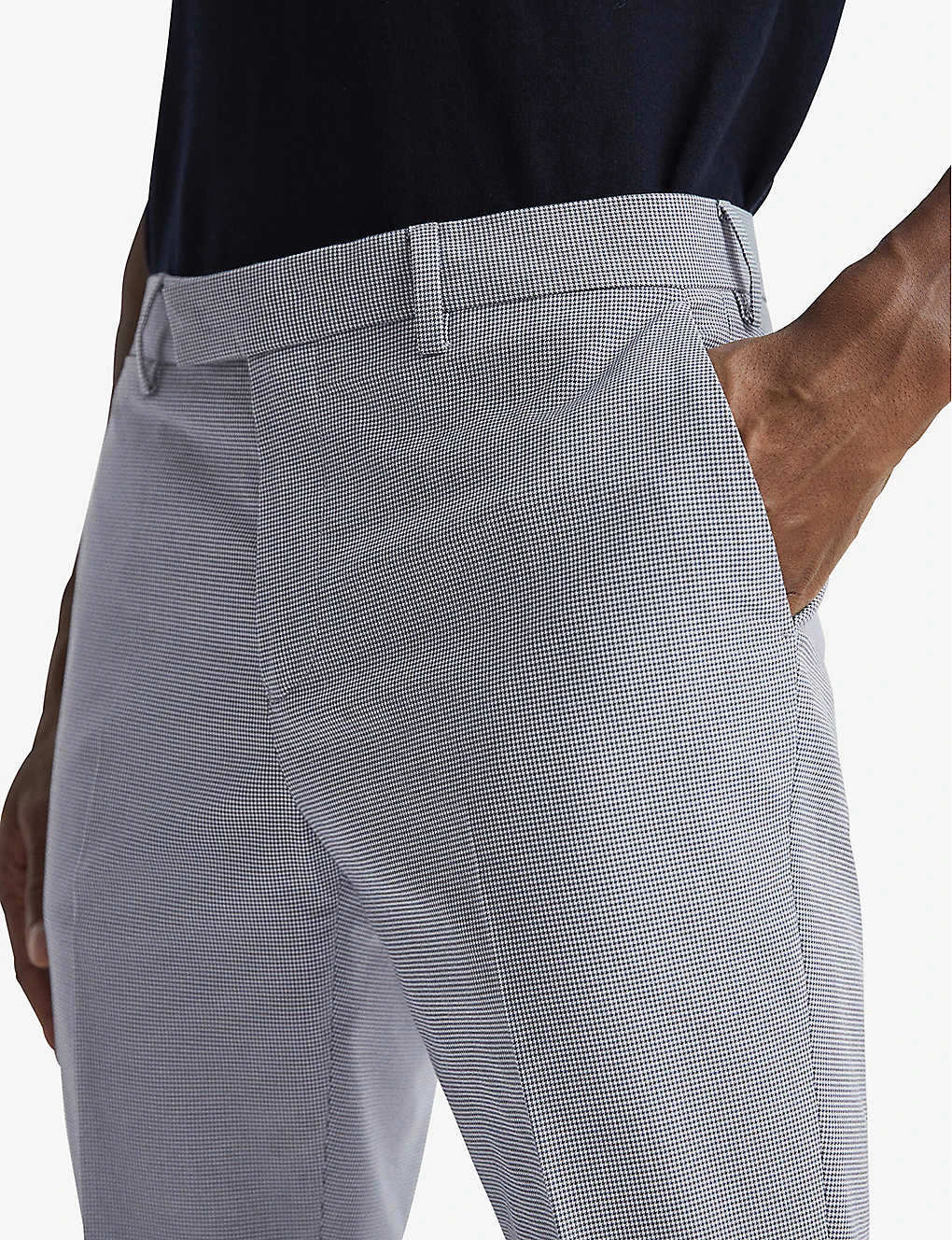 Reiss Pause Straight-leg Mid-rise Stretch Cotton-blend Trousers 7 Reiss Pause Straight-leg Mid-rise Stretch Cotton-blend Trousers - Image 5