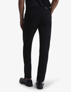 Reiss Jet Slim-fit Tapered-leg Stretch-cotton Jeans -Metro Style Shop R04086984 BLACK ALT03
