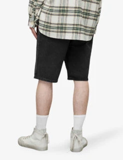 AllSaints Alva Relaxed-fit Low-rise Denim Shorts -Metro Style Shop R04087389 WASHEDBLACK ALT03