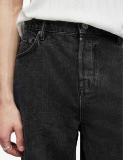 AllSaints Alva Relaxed-fit Low-rise Denim Shorts -Metro Style Shop R04087389 WASHEDBLACK ALT04