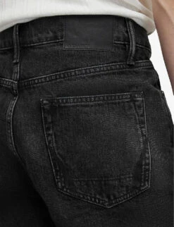 AllSaints Alva Relaxed-fit Low-rise Denim Shorts -Metro Style Shop R04087389 WASHEDBLACK ALT05