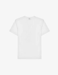 Reiss Dayton V-neck Cotton-jersey T-shirt