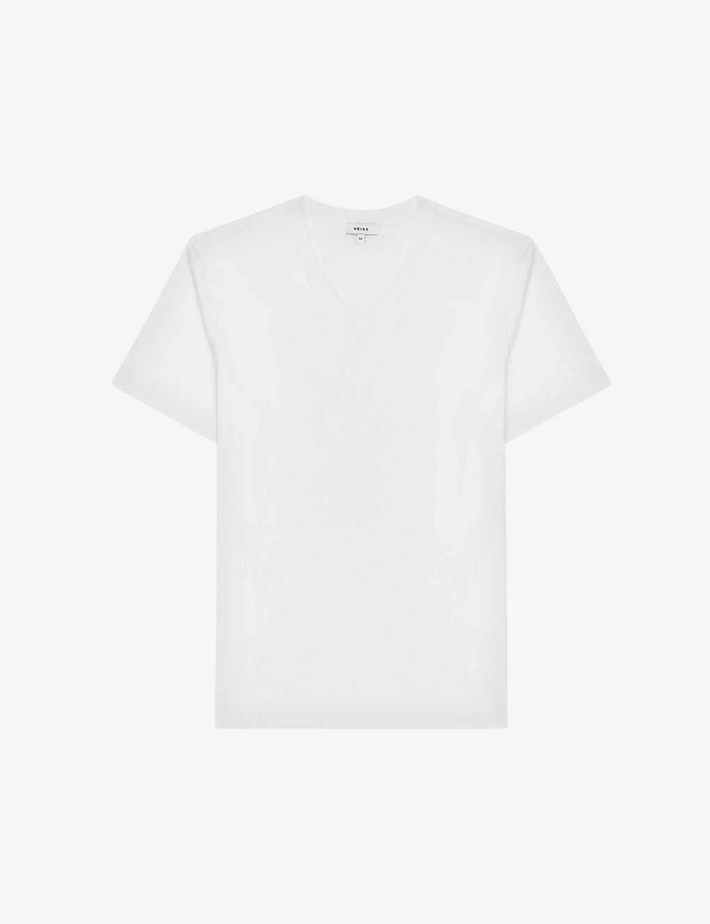 Reiss Dayton V-neck Cotton-jersey T-shirt 3 Reiss Dayton V-neck Cotton-jersey T-shirt