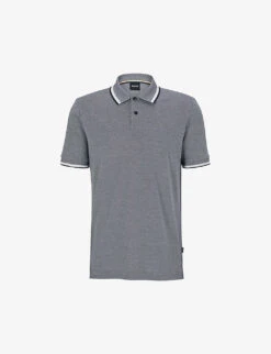 Boss Logo-embroidered Regular-fit Cotton-piqué Polo Shirt