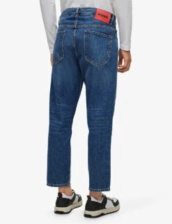 Hugo Leisure Mid-rise Regular-fit Cropped Denim Jeans 10 Hugo Leisure Mid-rise Regular-fit Cropped Denim Jeans -Metro Style Shop R04093488 BRIGHTBLUE ALT03