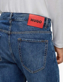 Hugo Leisure Mid-rise Regular-fit Cropped Denim Jeans 11 Hugo Leisure Mid-rise Regular-fit Cropped Denim Jeans -Metro Style Shop R04093488 BRIGHTBLUE ALT04