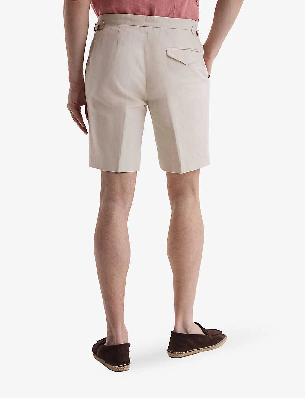 Reiss Path Side-adjuster Regular-fit Cotton-linen Blend Shorts 6 Reiss Path Side-adjuster Regular-fit Cotton-linen Blend Shorts - Image 4
