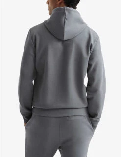 Reiss Fabien Regular-fit Stretch-woven Hoody 10 Reiss Fabien Regular-fit Stretch-woven Hoody -Metro Style Shop R04098725 SAGE ALT03