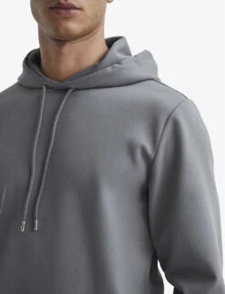 Reiss Fabien Regular-fit Stretch-woven Hoody 11 Reiss Fabien Regular-fit Stretch-woven Hoody -Metro Style Shop R04098725 SAGE ALT04