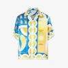 Casablanca Paysage Graphic-print Relaxed-fit Silk Shirt -Metro Style Shop R04099474 PAYSAGE M