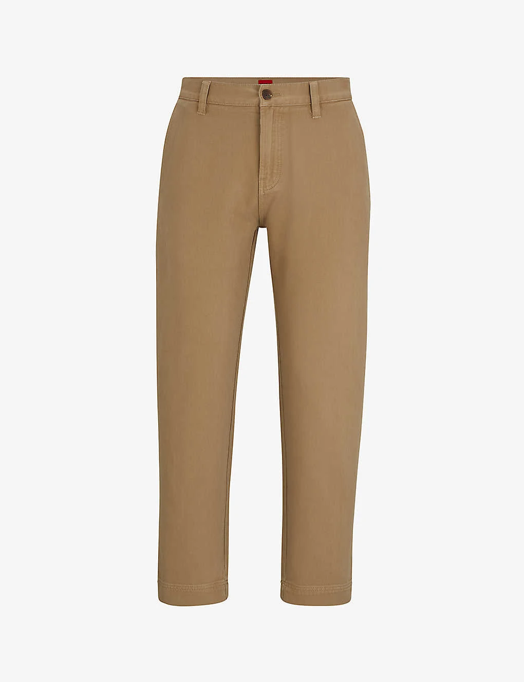 Hugo Logo-patch Slim-fit Tapered-leg Cotton Trousers 3 Hugo Logo-patch Slim-fit Tapered-leg Cotton Trousers