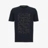 Boss Graphic-print Regular-fit Cotton-jersey T-shirt 2 Boss Graphic-print Regular-fit Cotton-jersey T-shirt -Metro Style Shop R04101028 DARKBLUE M
