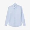 Sandro Oxford Long-sleeved Cotton Shirt -Metro Style Shop R04102602 BLEUS M