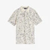 Ted Baker Holler Floral-print Short-sleeved Cotton Polo Shirt