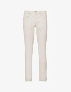 Paige Federal Straight-leg Mid-rise Stretch-denim Jeans